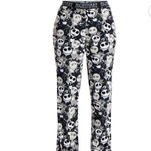 Nightmare before Christmas jack skeleton, plush velour sleepwear / size large